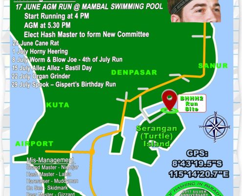 Next Run Map #1324 Gold Island Beach Club Serangan Sat 10-Jun-2017