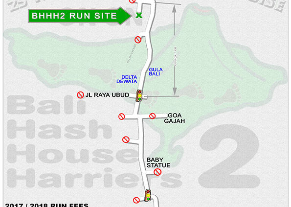 BHHH2 Next Run Map 149 St. Andrews Day Run @ Tegalalang
