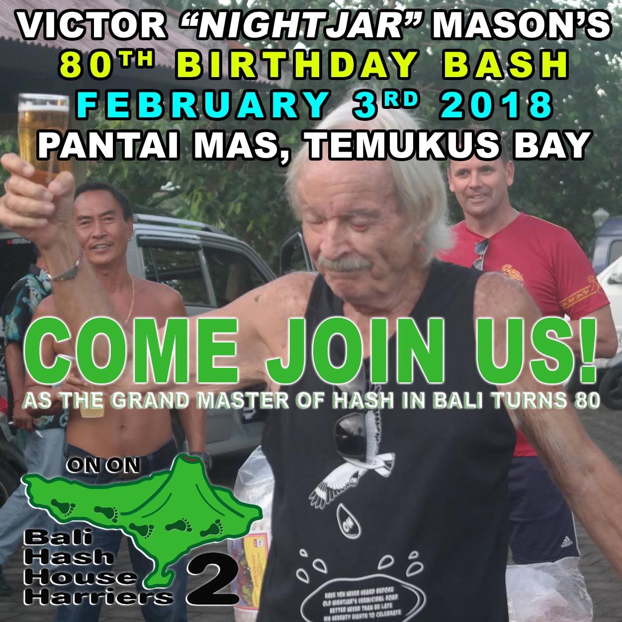 Victor “NightJar” Masons 80th Birthday Bash