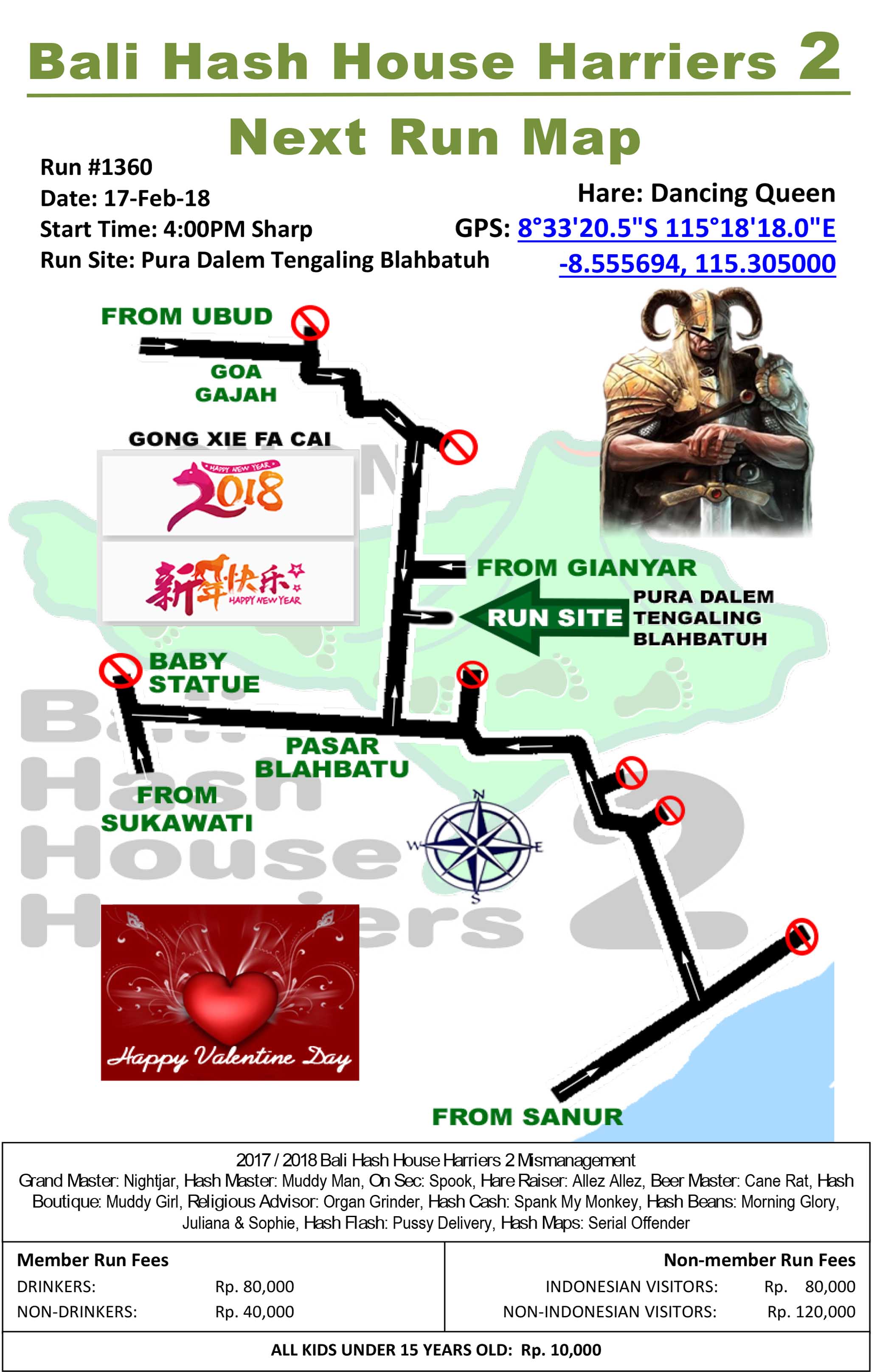 BHHH2 Next Run Map 1360 Pura Dalem Tengaling Desa Blahbatuh 17-Feb-18
