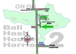 Bali Hash House Harriers 2 Next Run Map #1372 Pura Taman Pule, MAS, Ubud 12-Mei-18