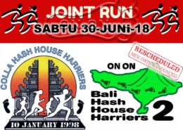 RESCHEDULED Join Us Bali Hash 2 Joint Run with Colla Hash Joint Run JUNE 30