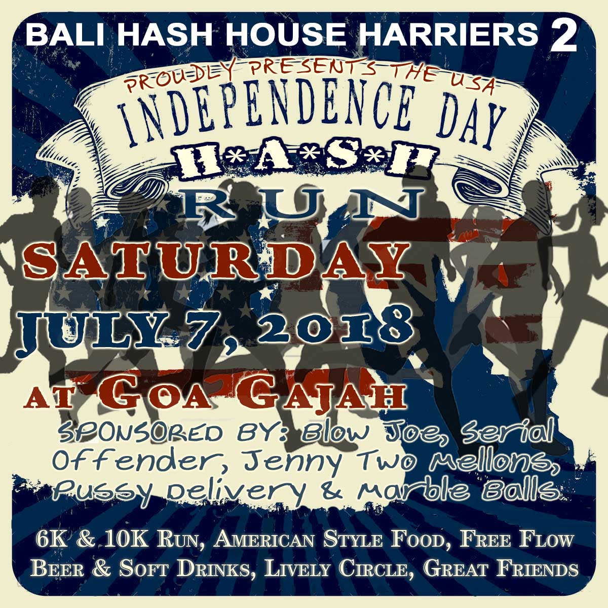 Bali Hash House Harriers 2 US Independence Day Run
