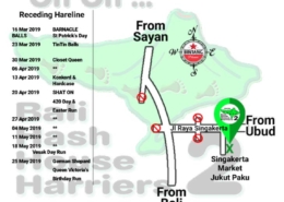 Bali Hash 2 Next Run Map #1415 Singakerta Market Jukut Paku