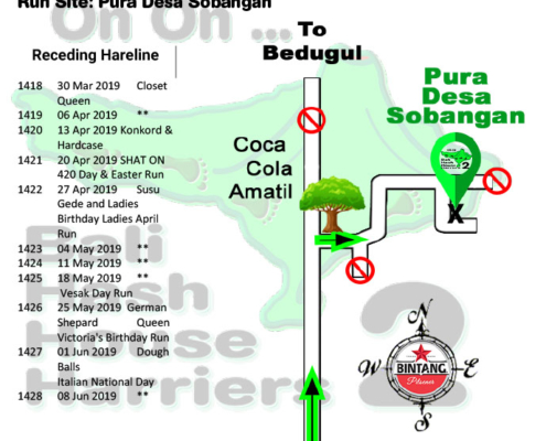 Bali Hash 2 Next Run Map #1417 Pura Desa Sobangan