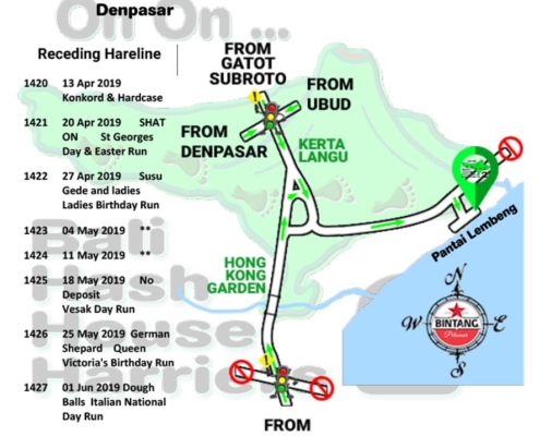 Bali Hash 2 Next Run Map #1419 Pantai Lembeng East Denpasar