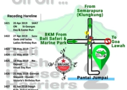 Bali Hash 2 Next Run Map #1420 Pantai Jumpai Klungkung