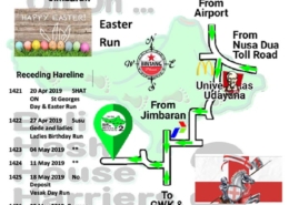 Bali Hash 2 Next Run Map #1421 Taman Rama Jimbaran