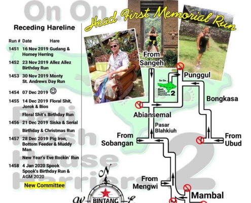 Bali Hash 2 Next Run Map #1450 Taman Beji Punggul