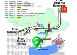 Bali Hash 2 Next Run Map #1484 Pantai Mertasari Sanur