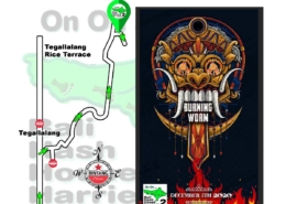 Bali Hash 2 Next Run Map #1486 Kedisan Tegallalang Burning Worm