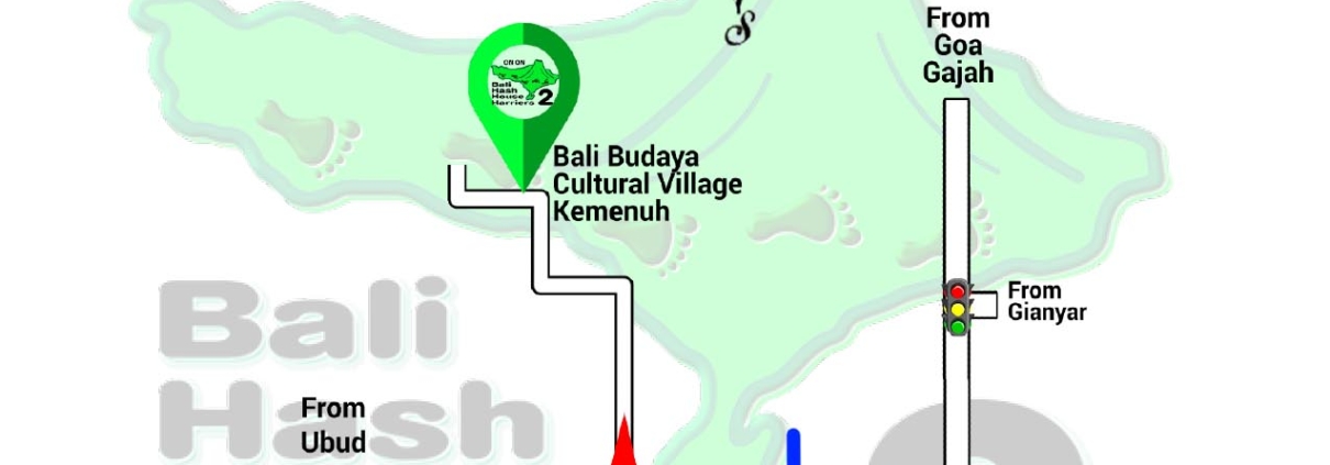Bali Hash 2 Next Run Map #1488 Bali Budaya Cultural Village 27-Feb-21