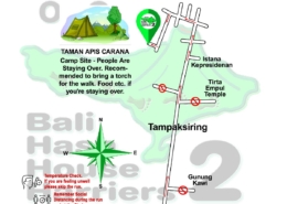 Bali Hash 2 Next Run Map #1491 TAMAN APIS CARANA, Tampaksiring 17-Apr-21