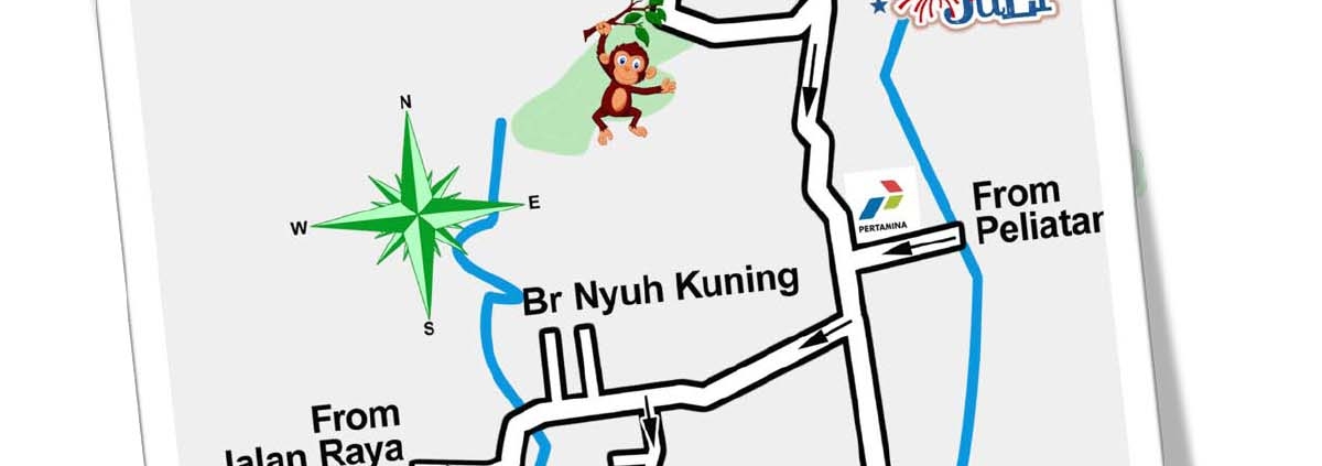 Bali Hash 2 Next Run Map #1502 Bali Culture Centre, Nyuh Kuning