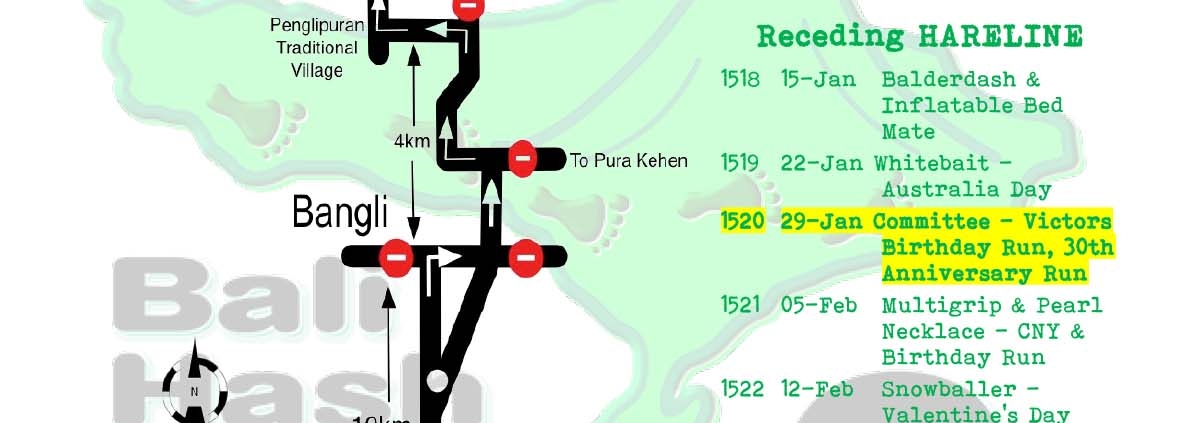 Bali Hash 2 Next Run Map #1517 Pura Dalem Buungan, Penglipuran, Bangli