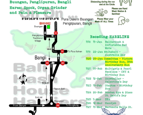 Bali Hash 2 Next Run Map #1517 Pura Dalem Buungan, Penglipuran, Bangli